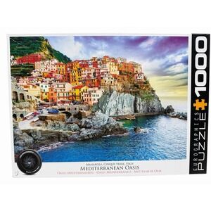 Eurographics Puzzle Manarola Cinque-Terre Italy Mediterranean Oasis, 1000 pieces